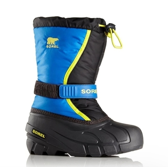 Sorel Other - Sorel Boy's Flurry Waterproof Black/Super Blue